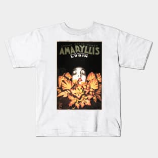 AMARYLLIS LUBIN Flower Lady Soap Vintage Cosmetics Advertisement by Achille Mauzan Kids T-Shirt